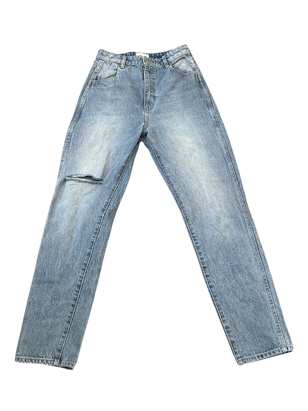 ROLLA’S Elle Super High Rise Relaxed Straight Jeans | Light Wash | Size 27